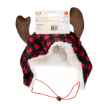 Picture of XMAS CANINE HAT BUFFALO CHECK W/ANTLERS - Large