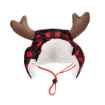 Picture of XMAS CANINE HAT BUFFALO CHECK W/ANTLERS - X Large