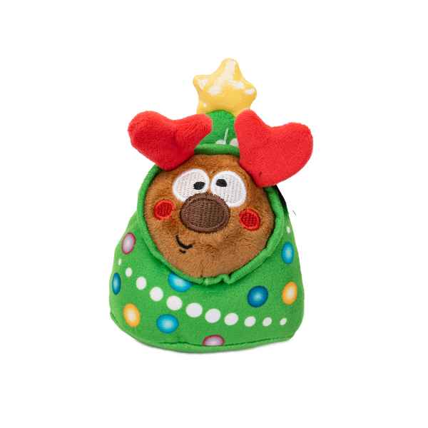 Picture of XMAS CANINE Tiny Tuff Rocky Around Tree - 4.7in