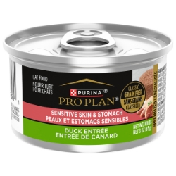 Picture of FELINE PRO PLAN SENSITIVE SKIN & STOMACH GRAIN FREE DUCK - 24 x 85gm cans