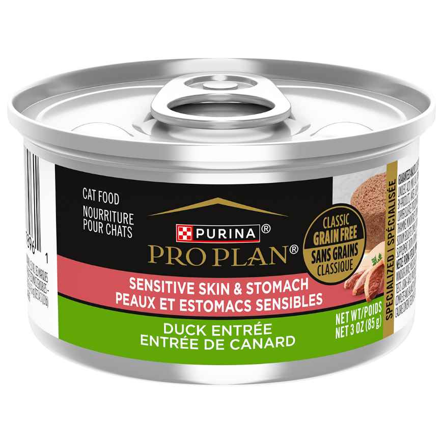 Picture of FELINE PRO PLAN SENSITIVE SKIN & STOMACH GRAIN FREE DUCK - 24 x 85gm cans