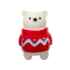 Picture of XMAS TOY DOG Ugly Sweater Pal Chews Polar Bear - 5.1in
