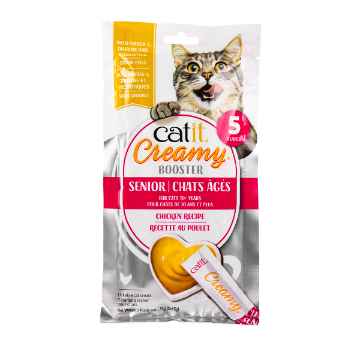 Picture of TREAT CATIT CREAMY LICKABLES Booster Senior Cats Chicken Recipe - 5 x 15g